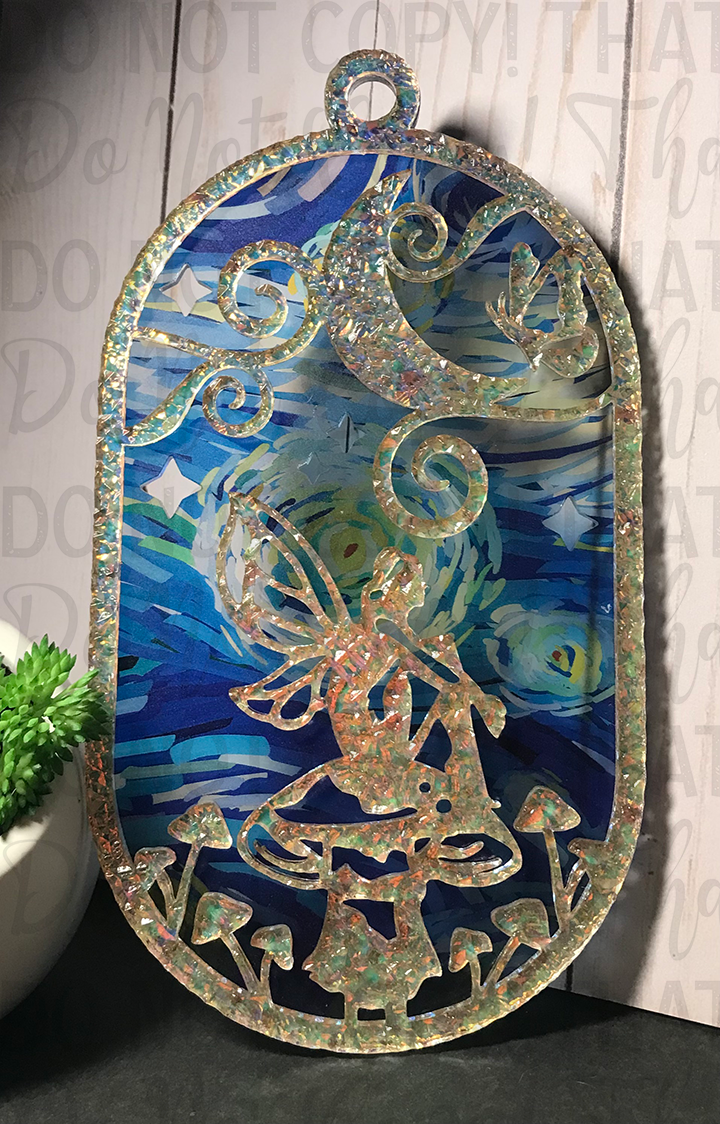 Suncatcher: Fairy - Double Textured Iridescent
