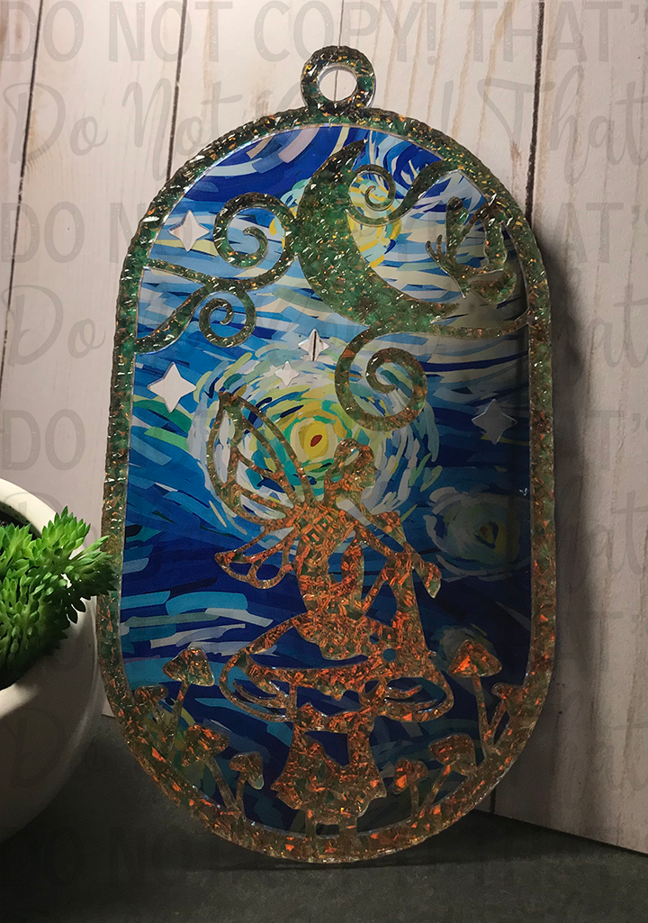 Suncatcher: Fairy - Double Textured Iridescent