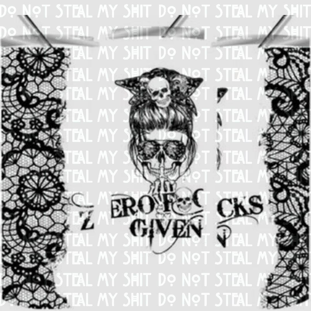 Unfiltered - Zero Fcks Given (IBt) 20 oz Skinny Tumbler