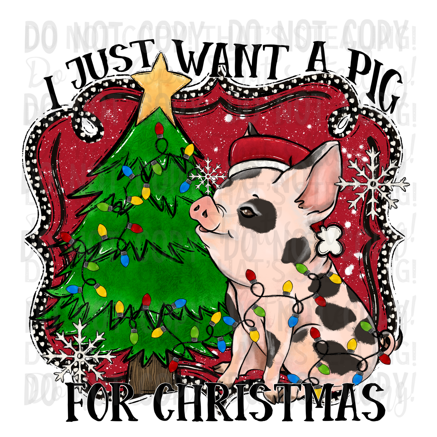 Christmas - Country & Western - I Just Want A Pig For Christmas (SS)