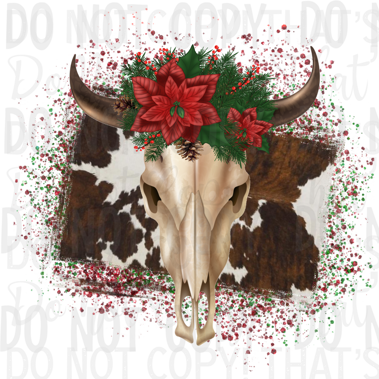 Christmas - Country & Western - Cow (SD)