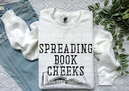 Spreading Book Cheeks