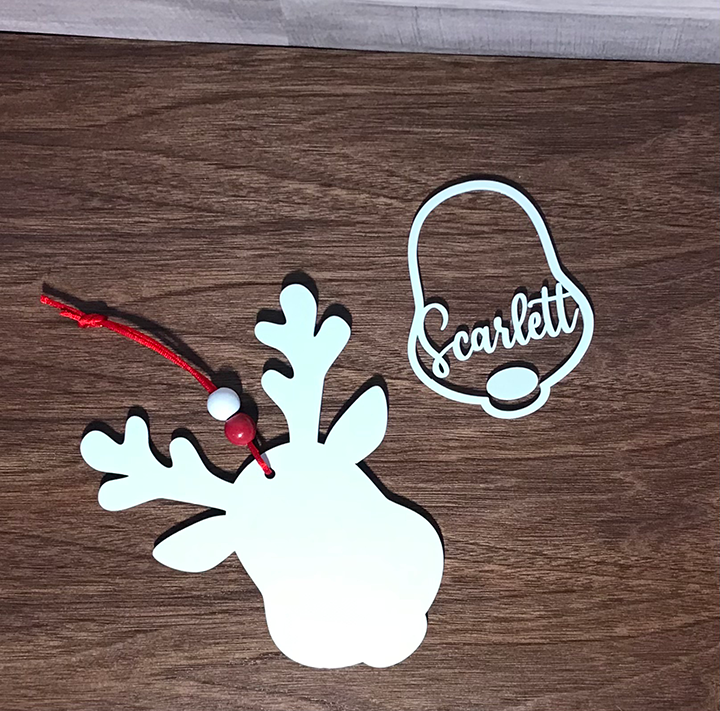 Reindeer Christmas Ornament: Personalized Keepsake