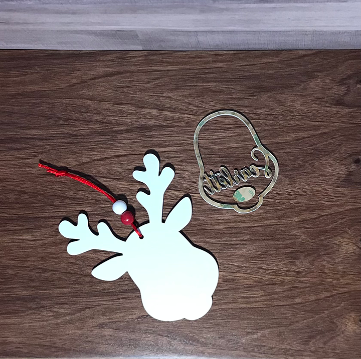 Reindeer Christmas Ornament: Personalized Keepsake