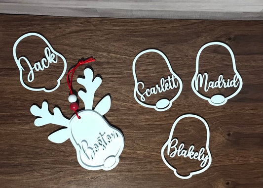 Reindeer Christmas Ornament: Personalized Keepsake