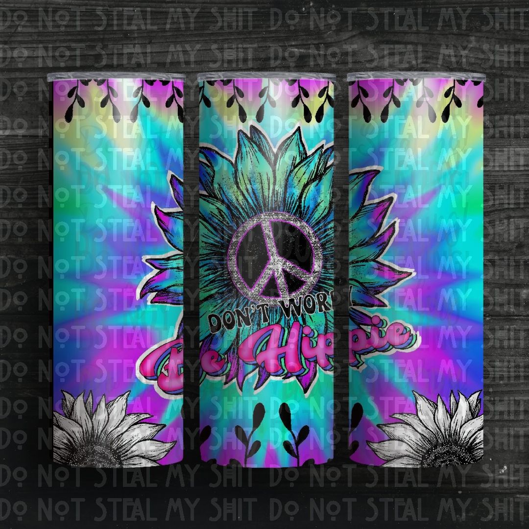 Don't Worry Be Hippie (SS) 20 oz Skinny Tumbler