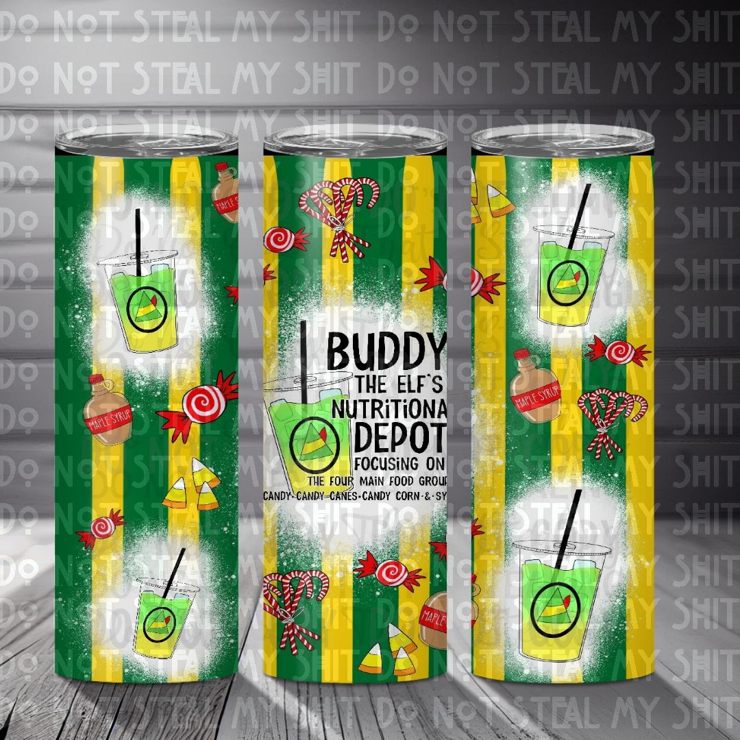 Christmas - Elf's Nutritional Depot (SD) 20 oz Skinny Tumbler