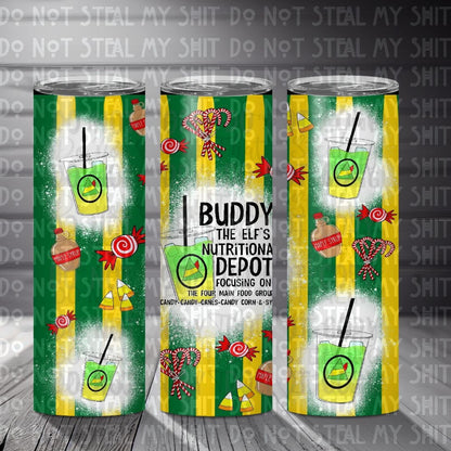 Christmas - Elf's Nutritional Depot (SD) 20 oz Skinny Tumbler