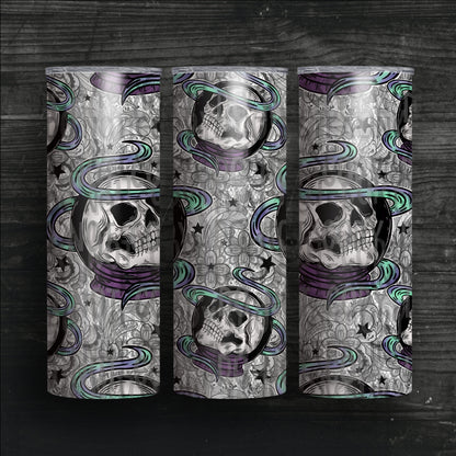 Manifest That: Crystal Ball Skull (MMD) 20 oz Skinny Tumbler