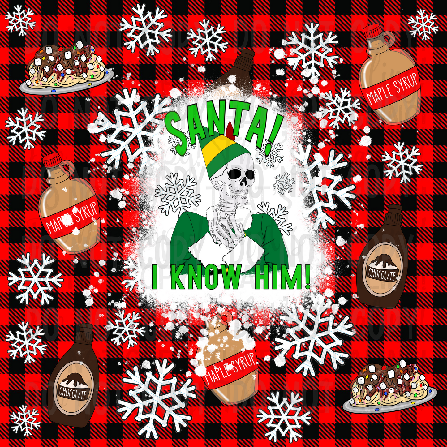 Christmas - Skellie Knows Him (SD) 20 oz Skinny Tumbler